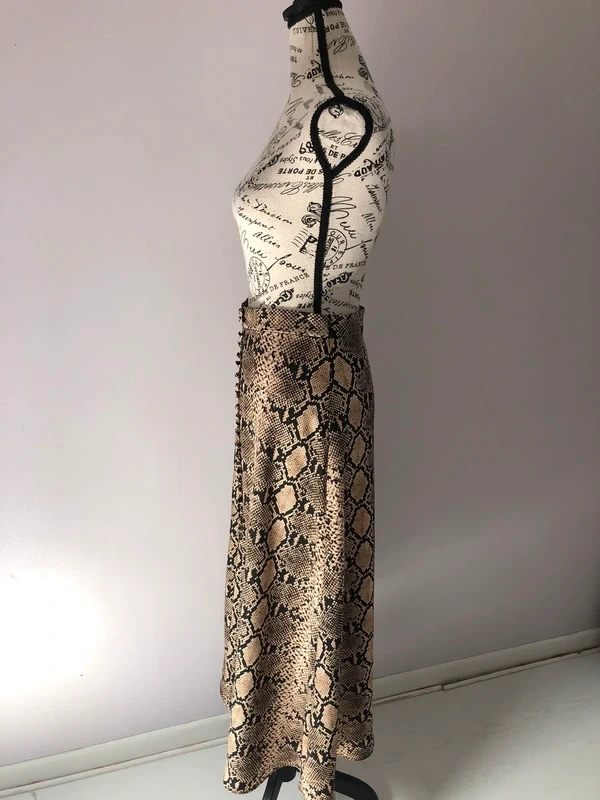 🖤 Falda larga con estampado de piel de serpiente – Zara – Talla XS – Muy buen estado – photo 8